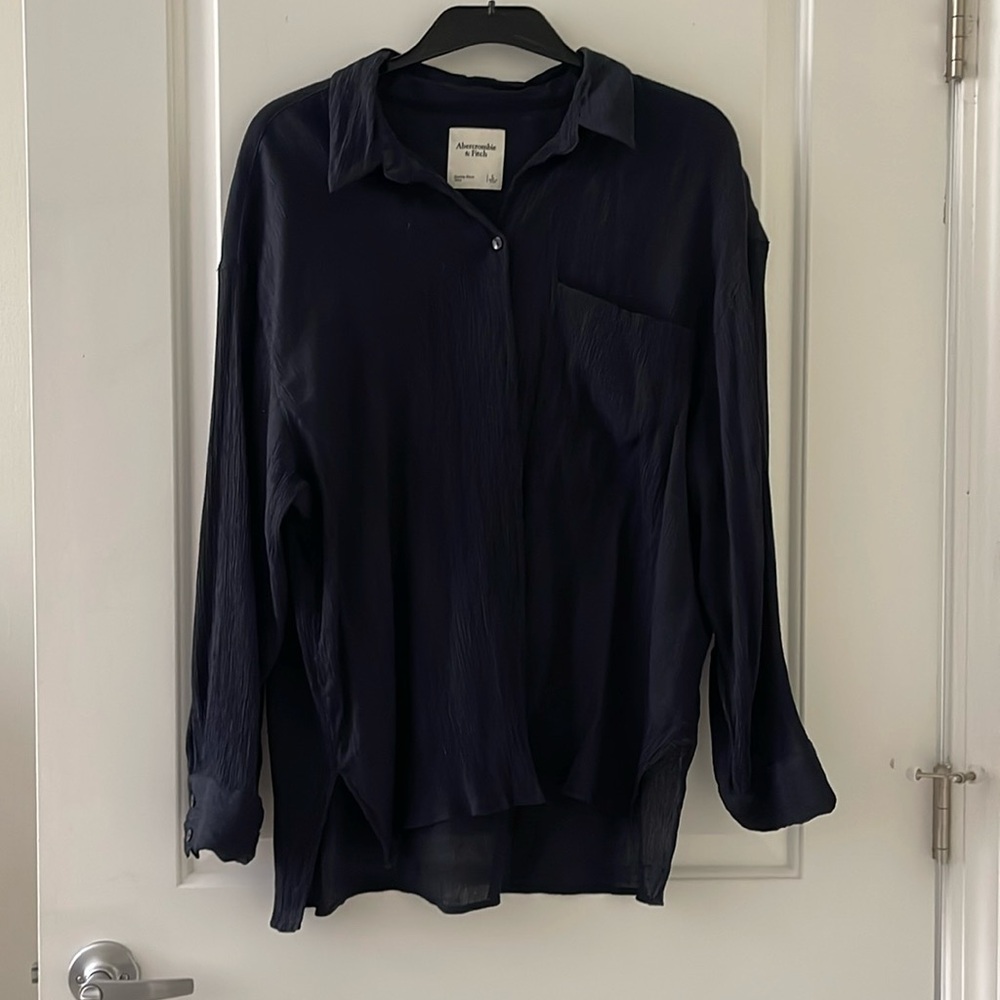 Black button down